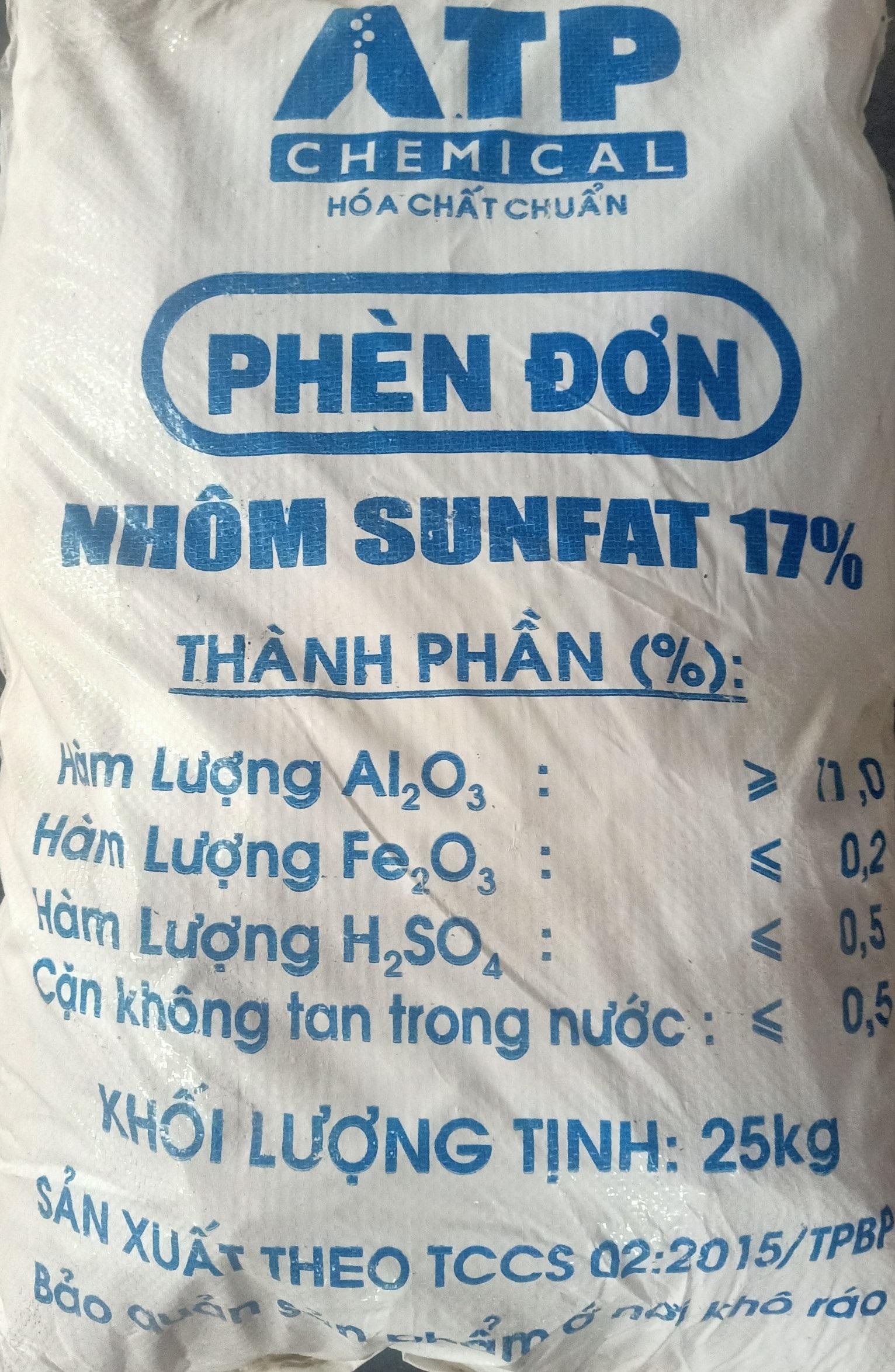 Aluminium Sulphate Al2(SO4)3, phèn nhôm, phèn chua, phèn đơn